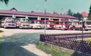 1979 Fuhrpark beim zweiten Firmensitz in Arnstorf