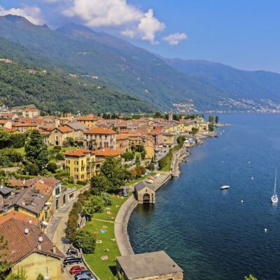 Reise mit dem Bus zum Lago Maggiore Italien