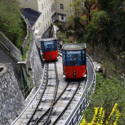 Busfahrt nach Graz - Fahrt auf den Schlossberg
